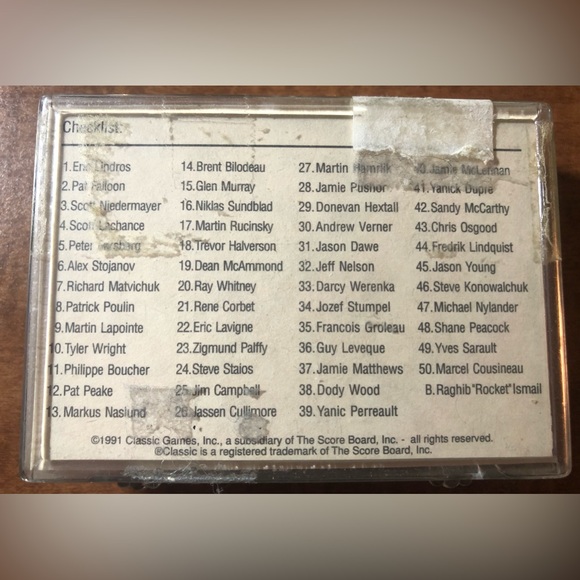 1991 Classic Games Hockey Draft Picks Card Set Eric Lindros - Forsberg -… - Picture 2 of 6